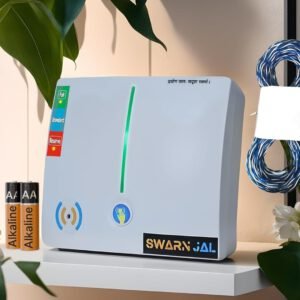 Swarn Jal (Model: A-AL20M) Tank Overflow & Empty Alarm +20 Meter Wire And 2 AA Alkaline Cells, Cell Powered, Brass Sensors, 100% Shock Proof, 1-3 Years Cell/Battery Life, 1 Year Complete Guarantee