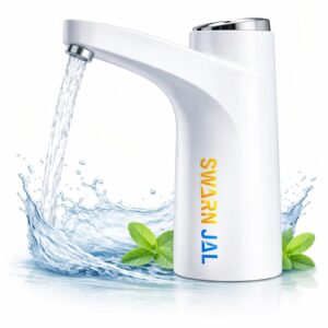 Swarn Jal Water Dispenser Pump for 20 Litre Bottle from Swarn Jal, Automatic, Dual Mode, 2600mAah EV Grade Rechargeable Battery, 1 Year Complete Warranty